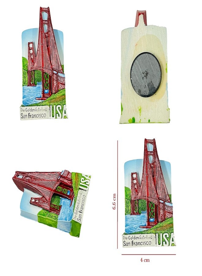 KRIWIN Travel Theme Different Countries 3D Resin Fridge Magnets Pack of 4-London, New York, USA & Switzerland - Image 3